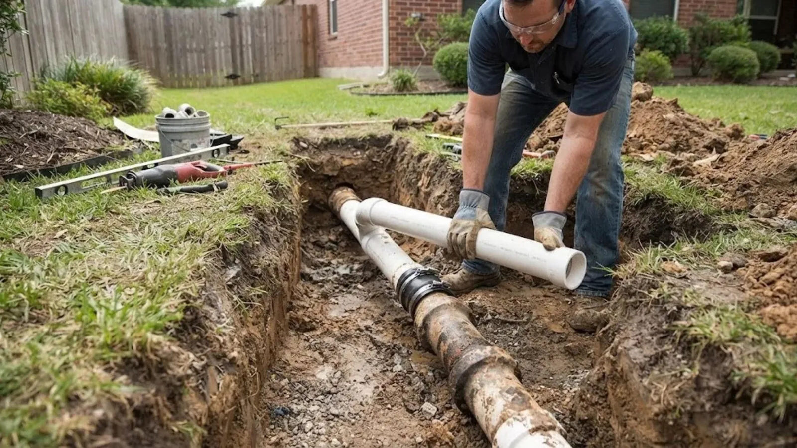 Under-Slab Sewer Line Repair in Tavares, FL